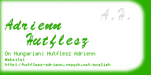 adrienn hutflesz business card